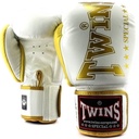 Twins Boxing Gloves BGVL-3-2TA, White-Gold