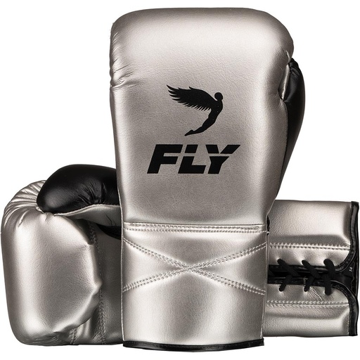 Fly Boxing Gloves Superlace X, Silver-Black