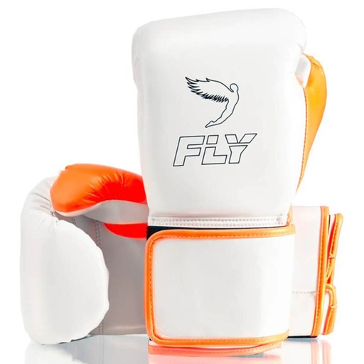 Fly Boxhandschuhe Superloop X, Weiß-Orange