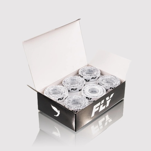 [FTW25-Box-W] Fly Finger Tape Box of 24, 1.25cm x 9m, White