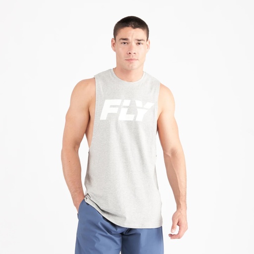 Fly Tank Top Big Logo, Gray