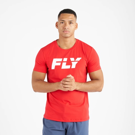 Fly T-Shirt Big Logo, Rot