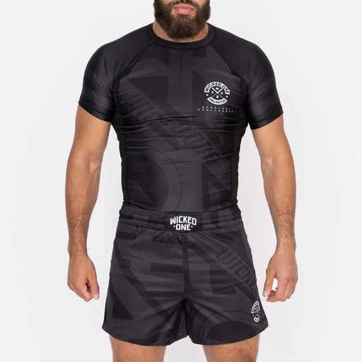 Wicked One Rash Guard Outsiderz, Schwarz