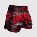 Wicked One Muay Thai Shorts Magma, Black-Red