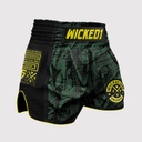 Wicked One Muay Thai Shorts Havoc, Black-Khaki