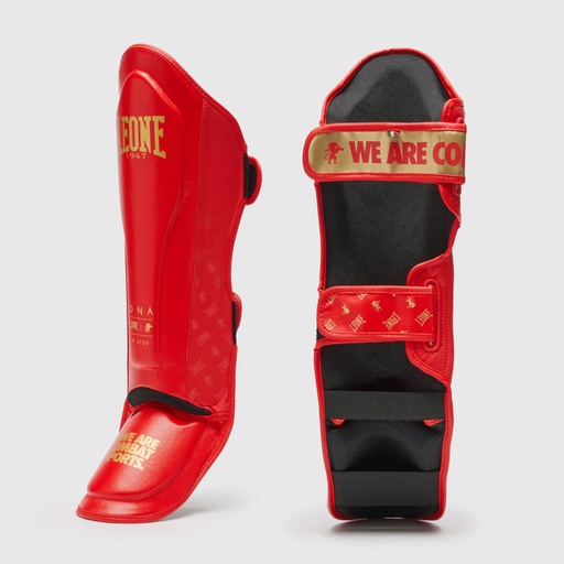 Leone Shin Guards DNA, Red