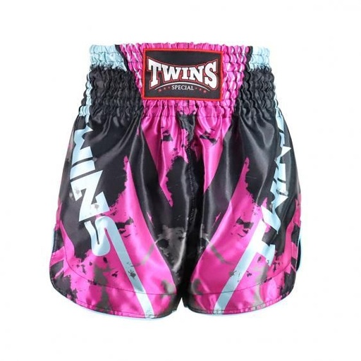 Twins Muay Thai Shorts Candy, Black-Pink