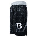 Booster Fight Shorts Urban Long Style, Schwarz-Weiß