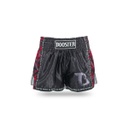 Booster Muay Thai Shorts Combat Kids, Schwarz-Rot