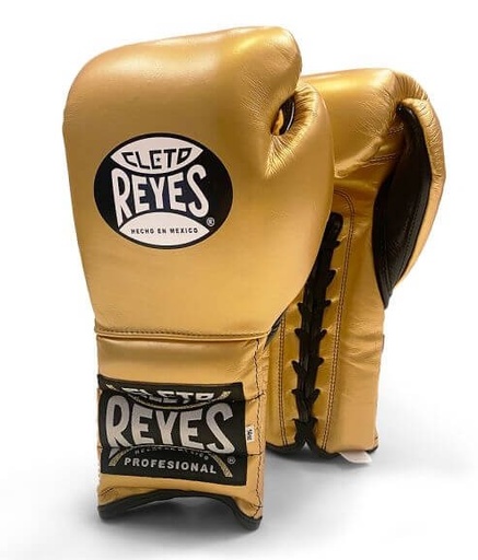 Cleto Reyes Boxing Gloves Traditional Training with Laces, Gold