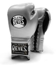 Cleto Reyes Boxing Gloves Traditional Training with Laces, Silver