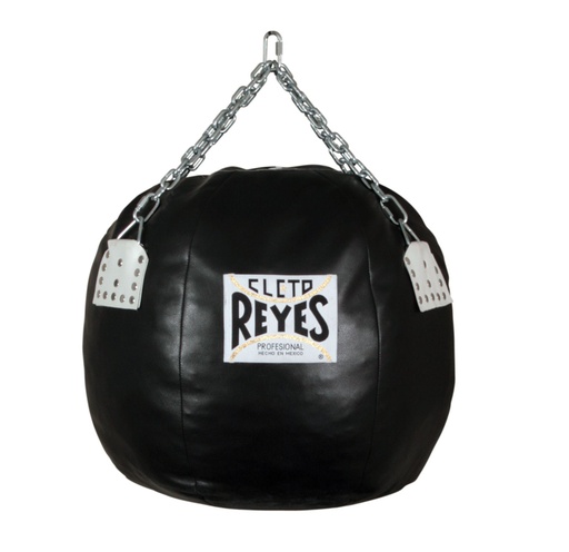 [E535-S-30] Cleto Reyes Heavy Bag Wrecking Ball Leather 65cm Diameter 30kg, Black