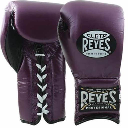 Cleto Reyes Boxing Gloves Traditional Training with Laces, Violet