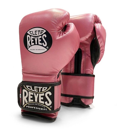 Cleto Reyes Boxing Gloves Training Velcro, Pink