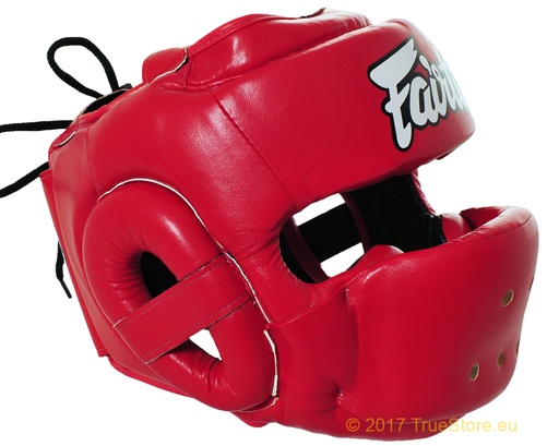 Fairtex Head Guard HG14 Full Face, Red