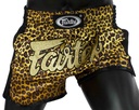 Fairtex Muay Thai Shorts BS1709 Leopard, Gelb-Braun