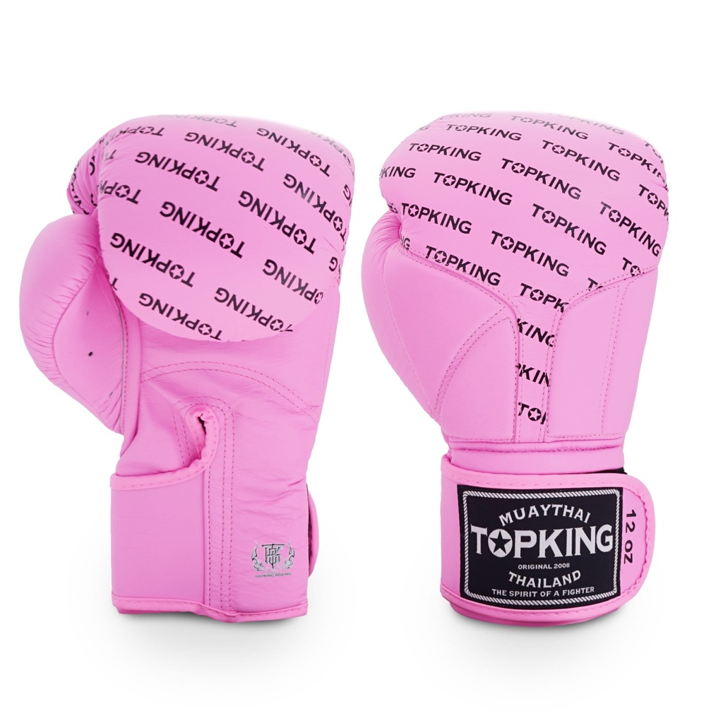 Top King Boxing Gloves Full Impact, Pink