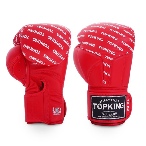 Top King Boxing Gloves Full Impact, Red