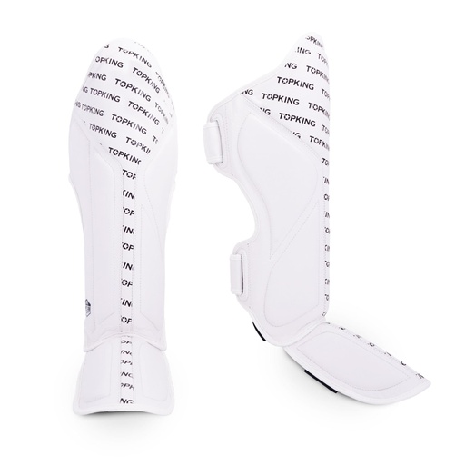 Top King Shin Guards Full Impact, White