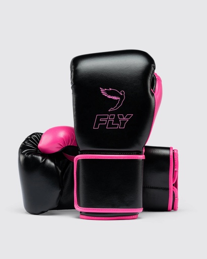 Fly Boxhandschuhe Superloop X, Schwarz-Pink