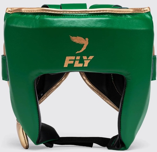 Fly Head Guard Open Face X, Green-Gold