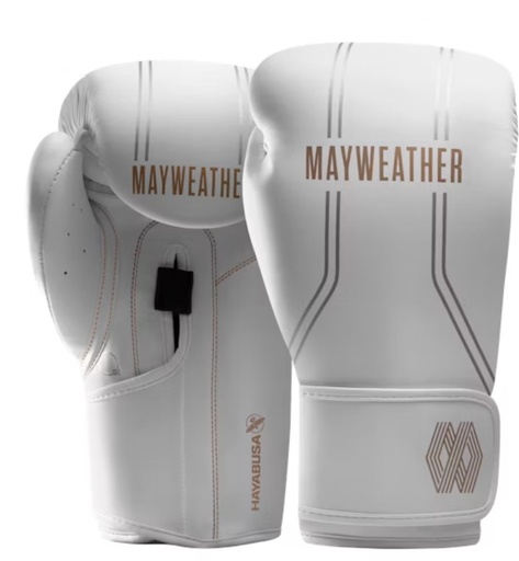 Hayabusa Boxhandschuhe Mayweather Contender, Weiß-Gold