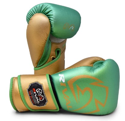 Rival Heavy Bag Gloves RB100 Professional, Green-Gold