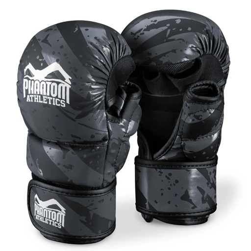 Phantom MMA Gloves Sparring Camo Tiger, Black-Gray