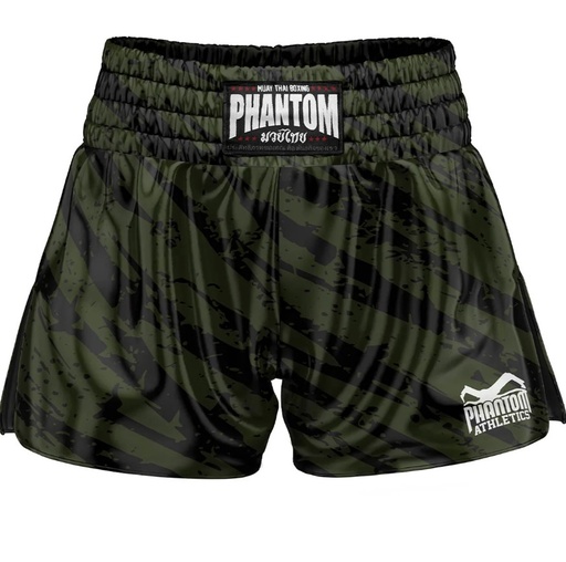 Phantom Muay Thai Shorts Camo Tiger, Green