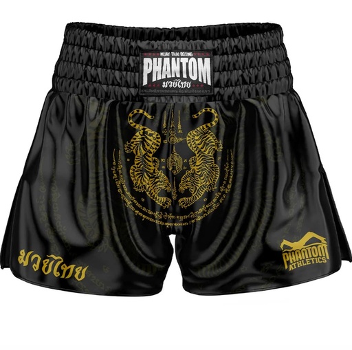 Phantom Muay Thai Shorts Sak Yant, Schwarz-Gold