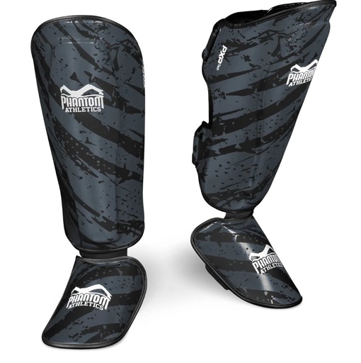 Phantom Shin Guards Camo Tiger, Black-Gray