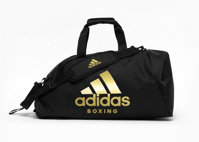 adidas Gym Bag 2in1 Boxing Polyester, Black-Gold