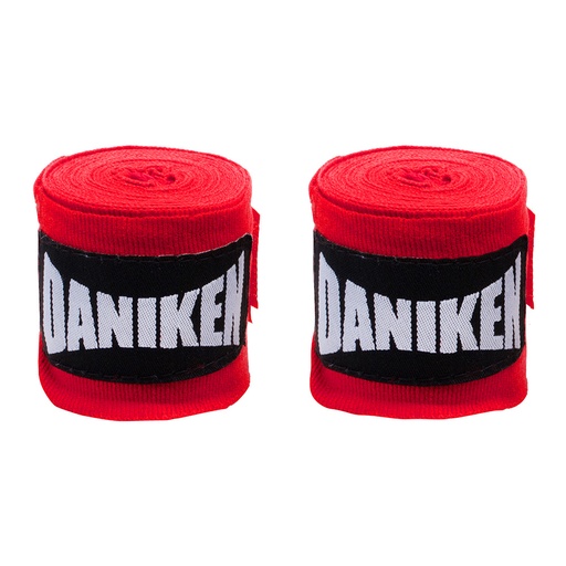 [DABBACLA-R-250] Daniken Hand Wraps 2.5m Semi-Elastic, Red