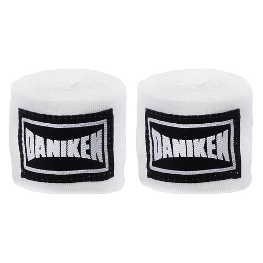 [DABBACLA-W-450] Daniken Hand Wraps 4.5m Semi-Elastic, White